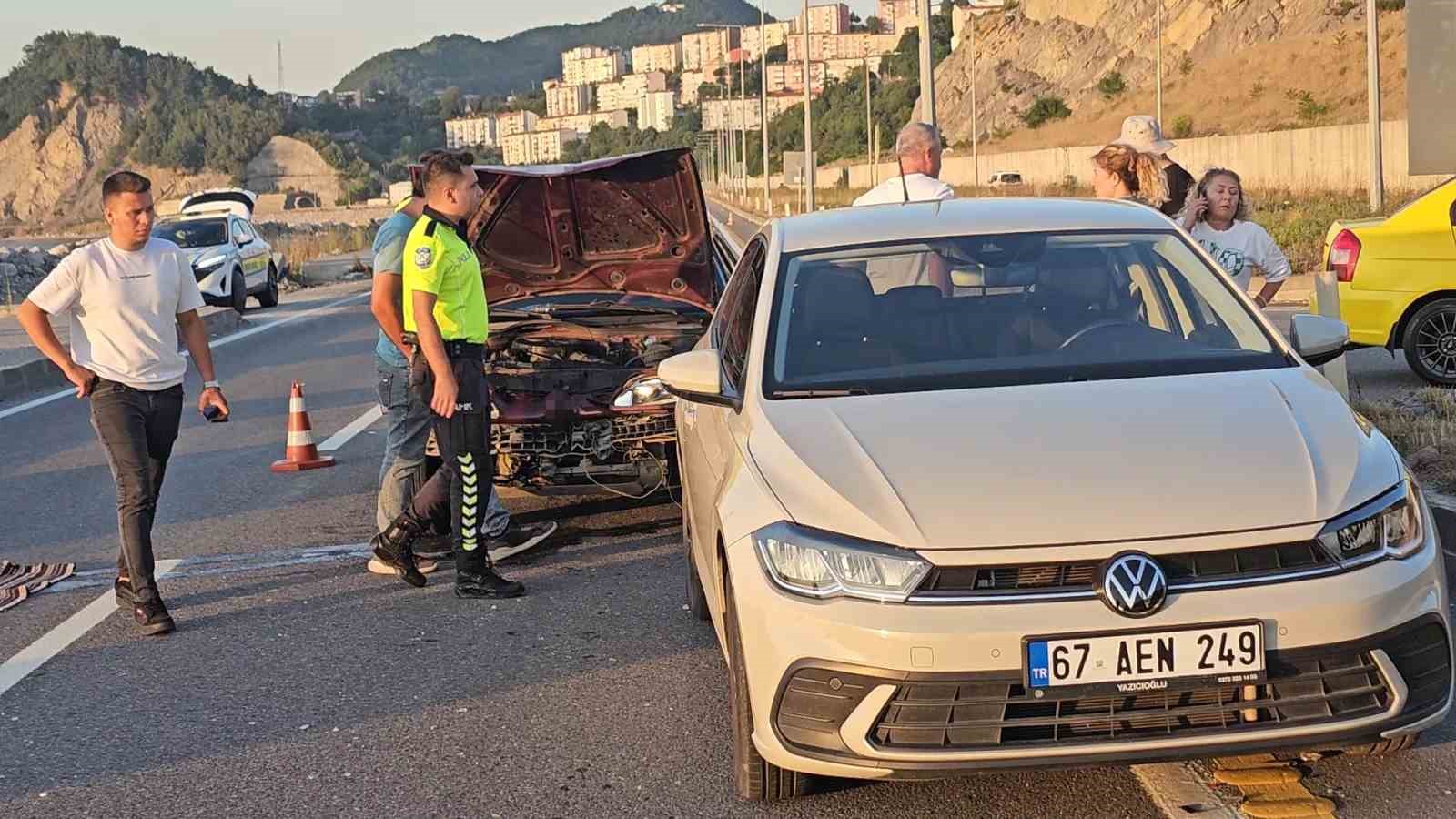 Zonguldak&rsquo;ta trafik kazası: 1 yaralı