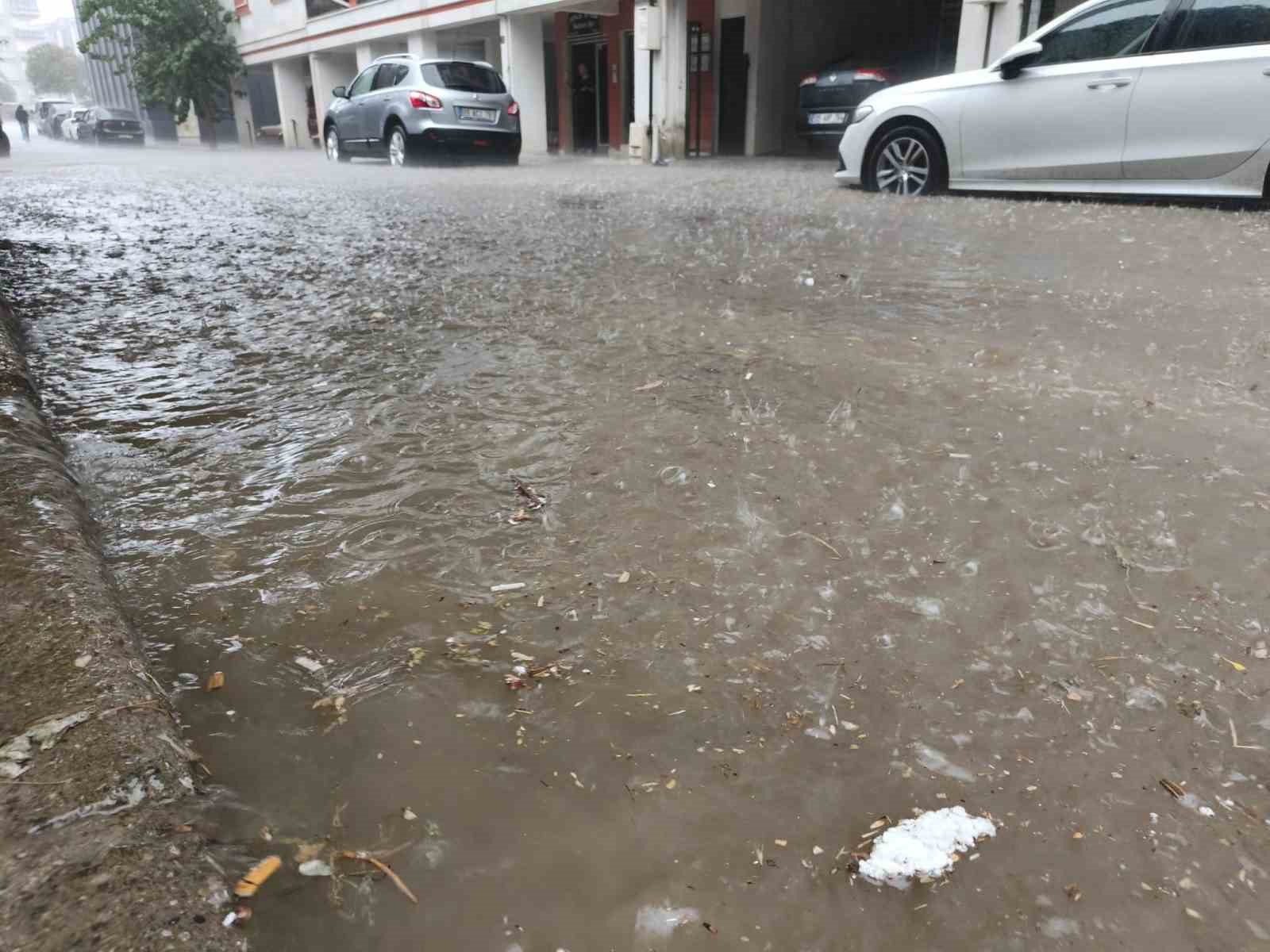 Aydın&rsquo;da sağanak yağış etkili oldu