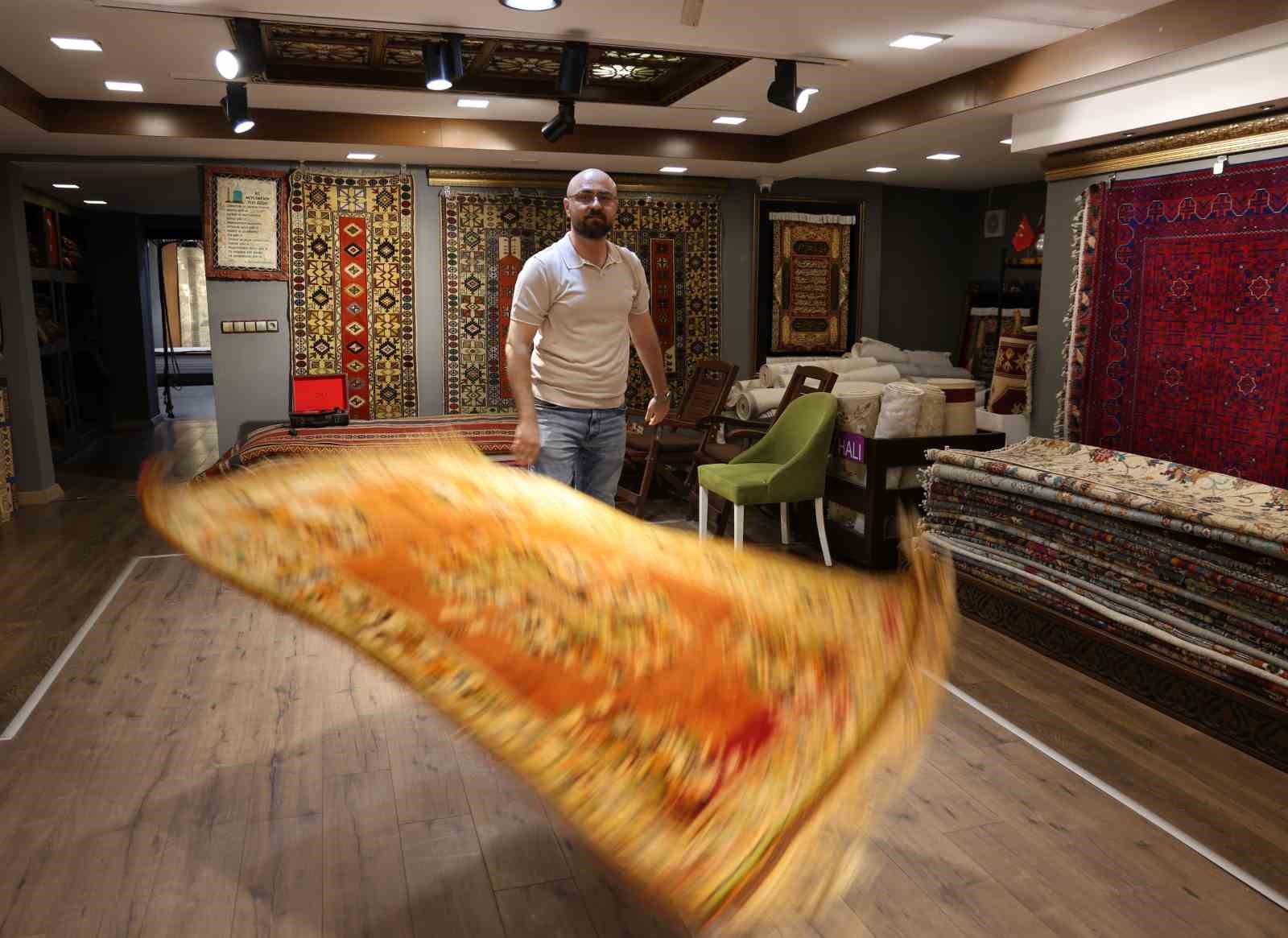 O kadar kıymetli ki, yere serilmiyor