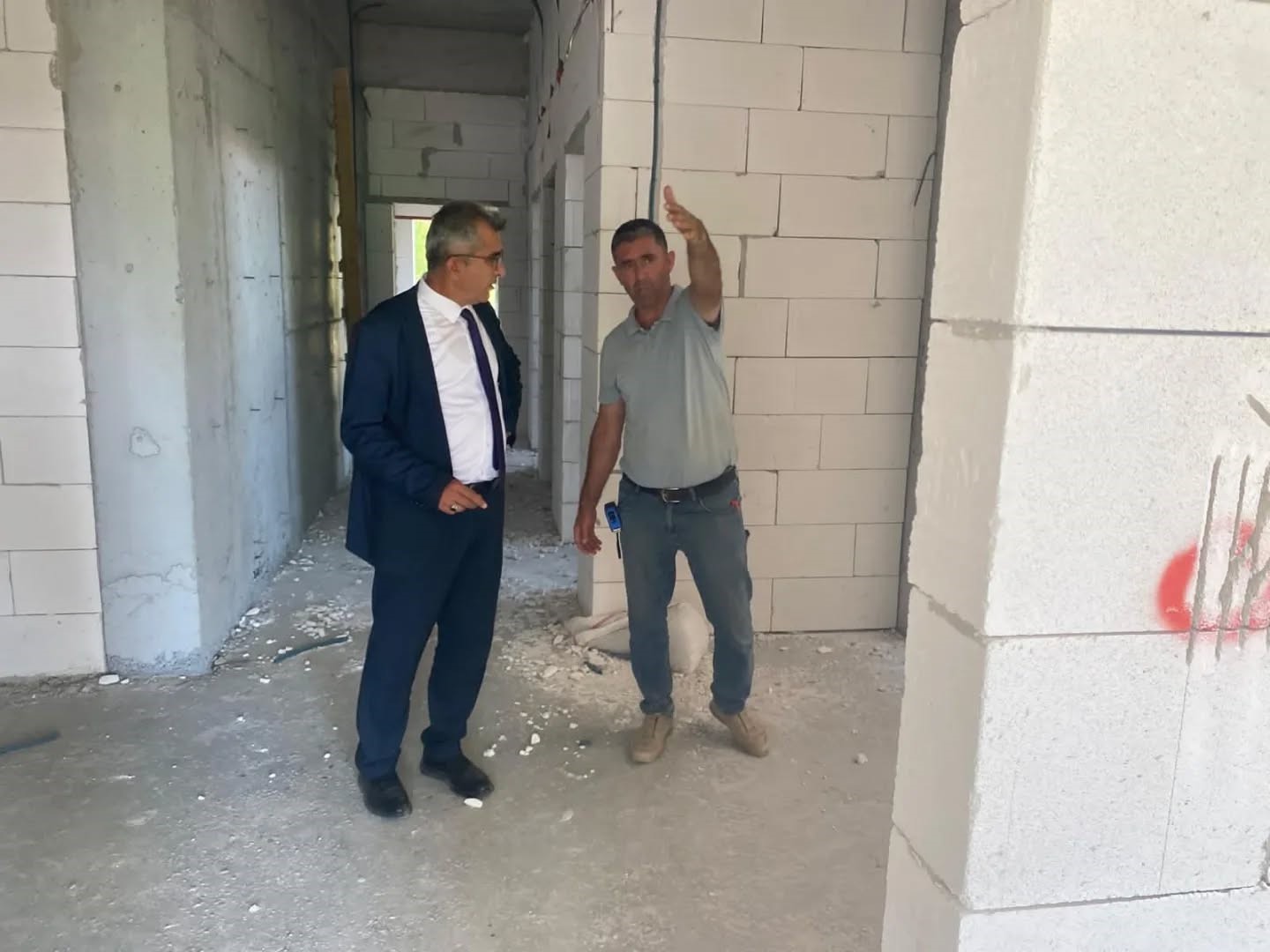 Söke Atatürk Ortaokulu inşaatında çalışmalar sürüyor