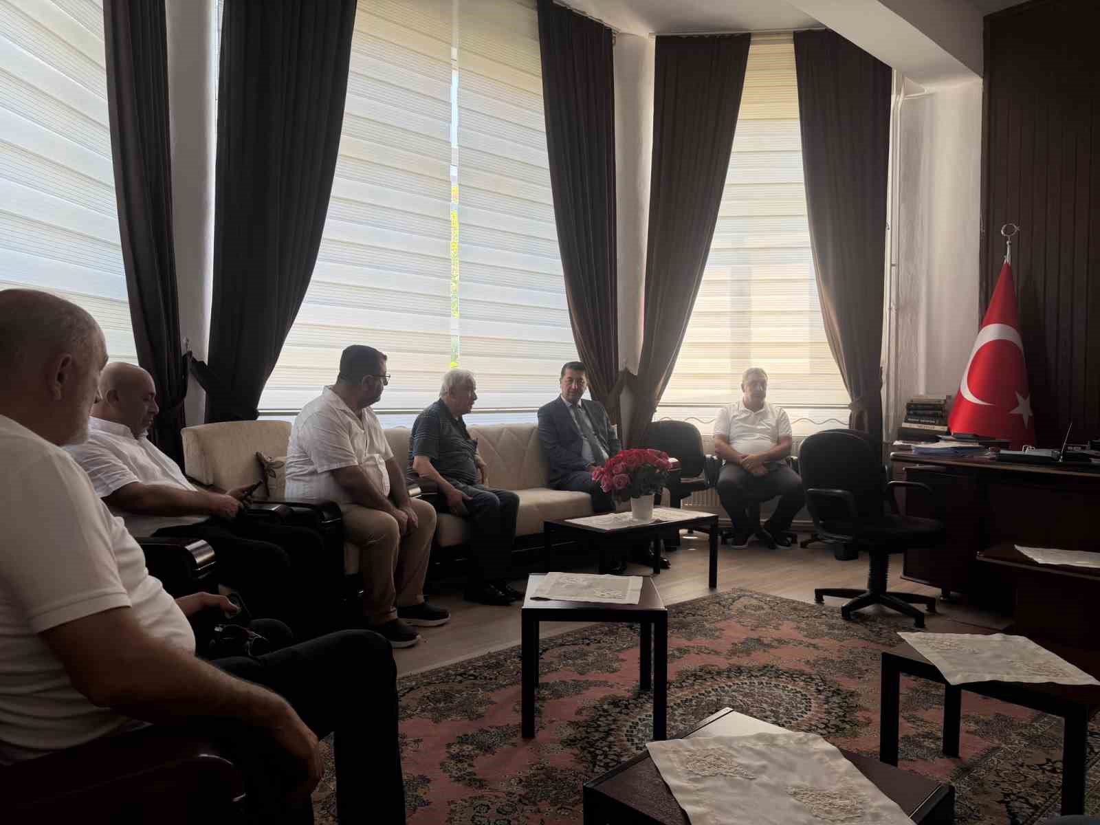 MTSO Başkan Adayı Boyraz&rsquo;dan Hacı Bektaşi Veli K&uuml;lt&uuml;r Merkezi Vakfı&rsquo;na ziyaret
