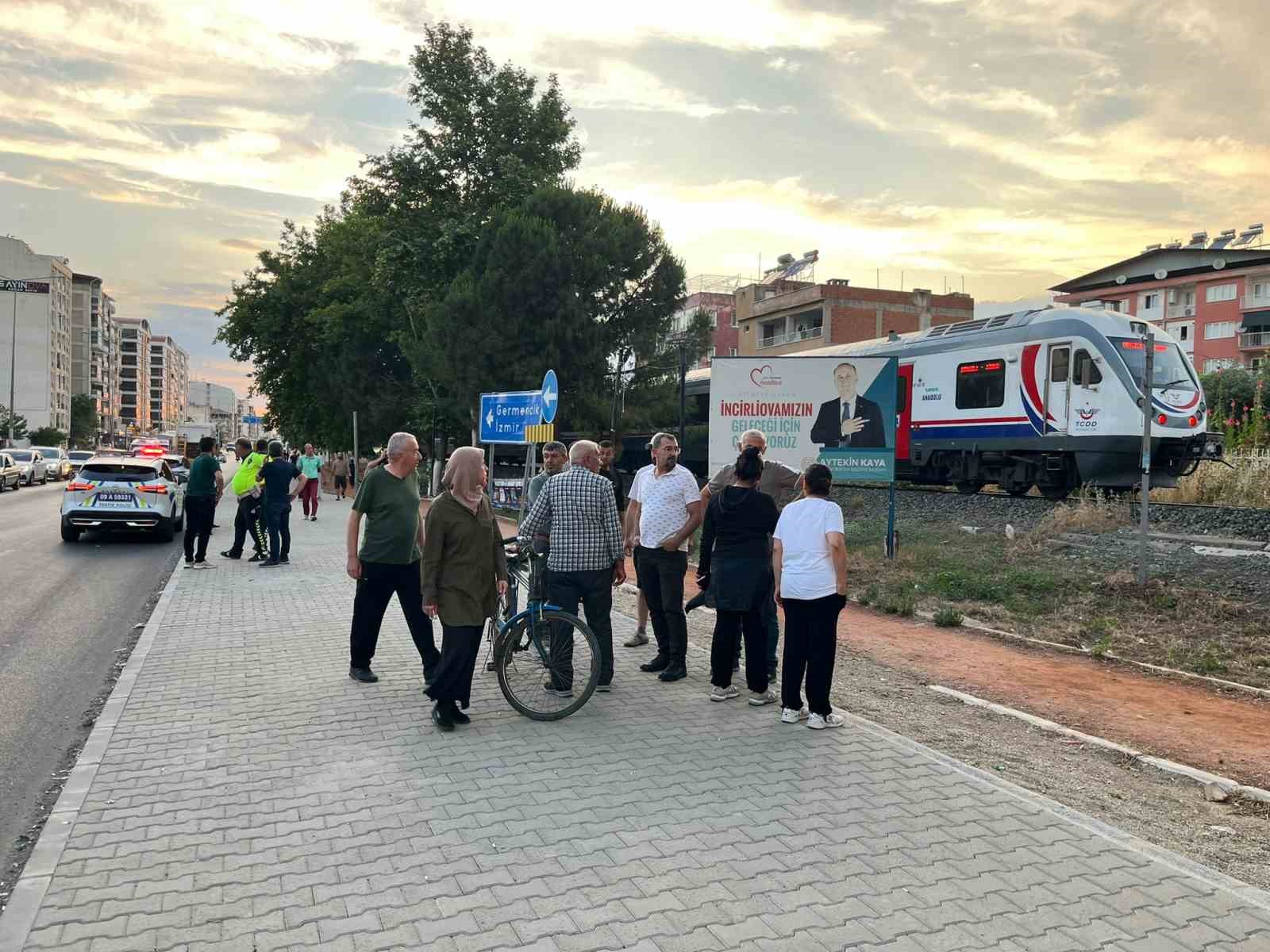 Trenin &ccedil;arptığı kadın yaralandı