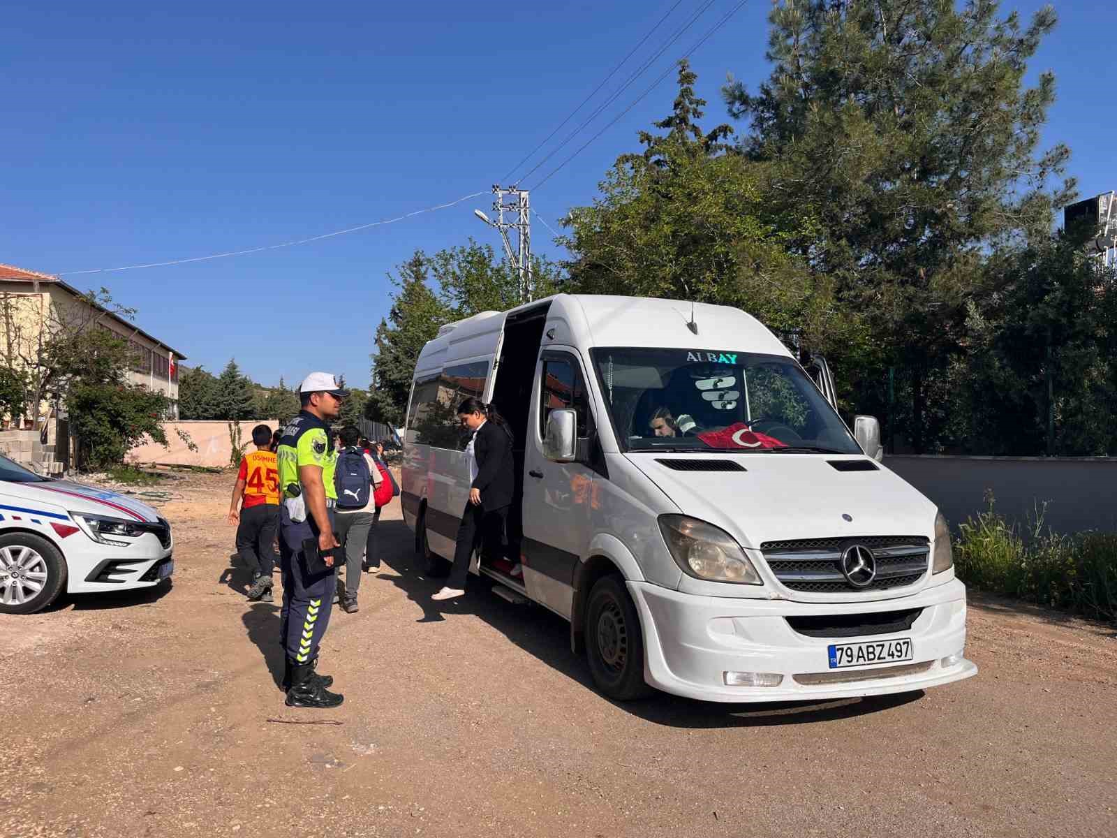 Kilis’te okul servis araçlarına denetim