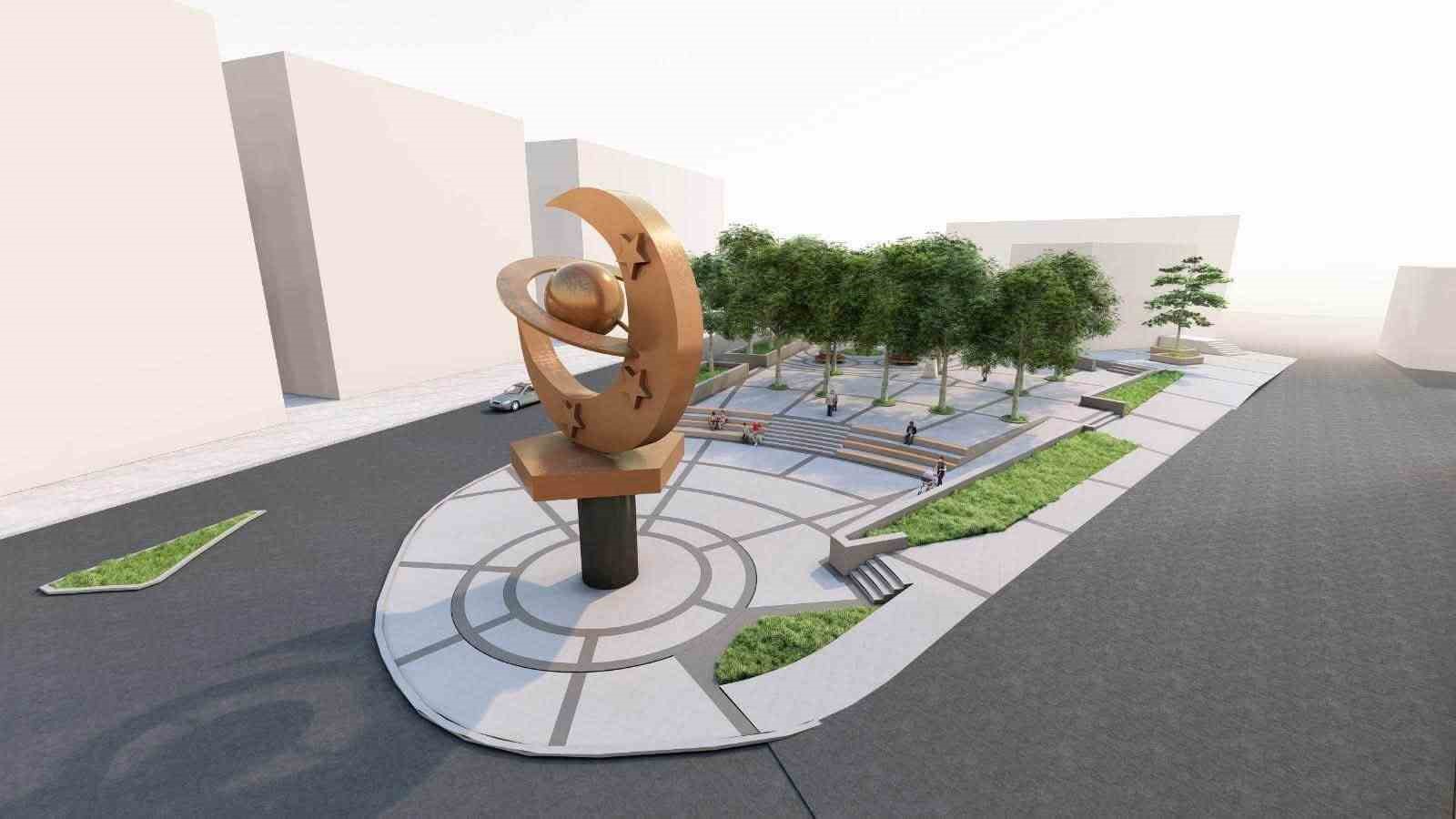 Beyağa&ccedil; &Ccedil;arşı Meydanı modern bir g&ouml;r&uuml;n&uuml;me kavuşuyor