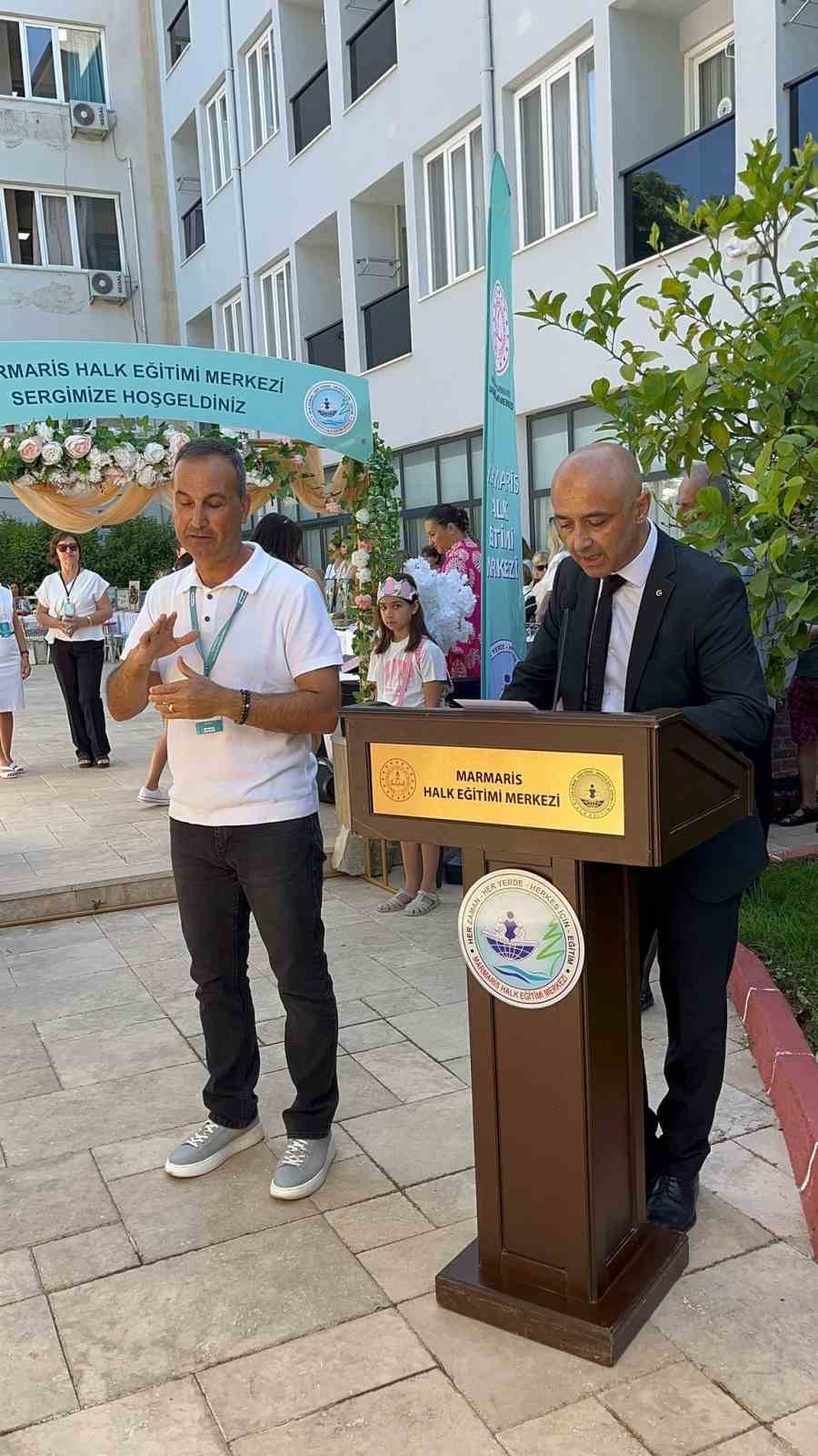 Marmaris&rsquo;te hayat boyu &ouml;ğrenme haftası sergisi a&ccedil;ıldı