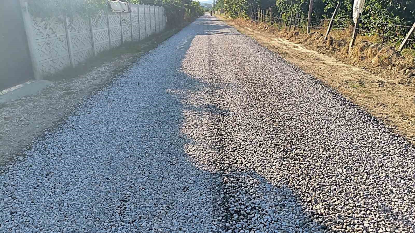 Muncurlu köy yolu soğuk asfaltla yenilendi