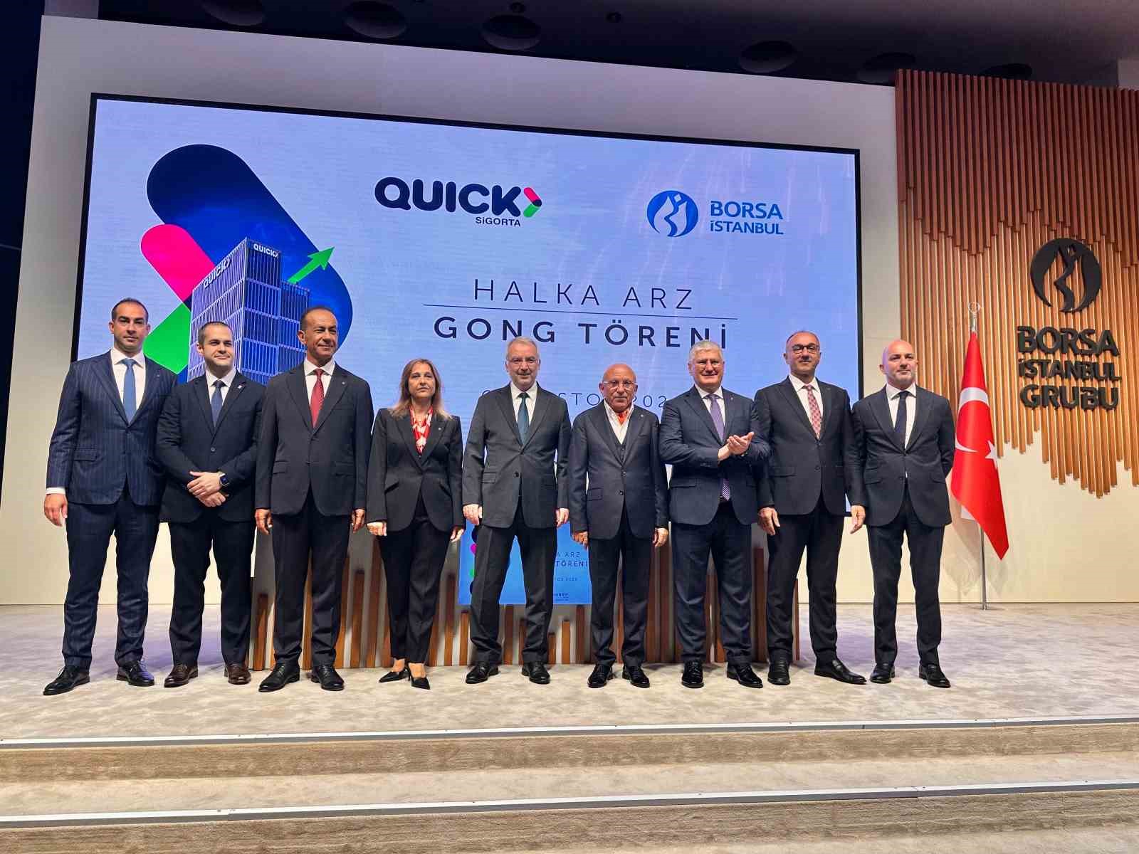 Borsa İstanbul’da gong, Quick Sigorta için çaldı