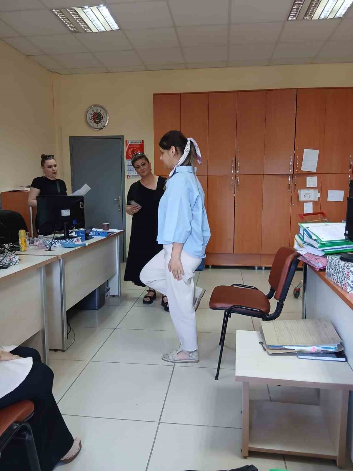 Adliye personelleri hareket yaşını öğrendi
