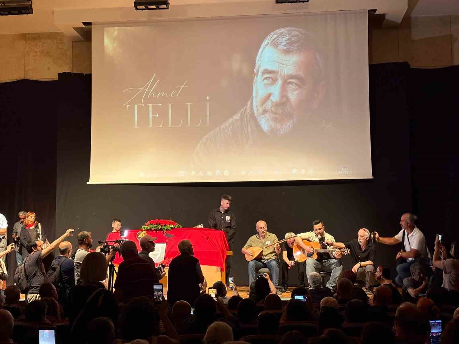 Şair Ahmet Telli i&ccedil;in cenaze t&ouml;reni d&uuml;zenlendi