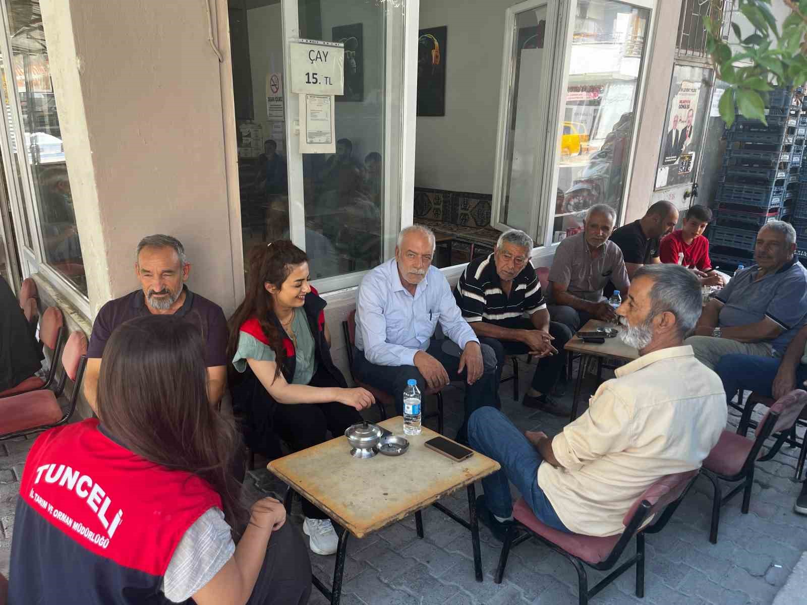 Tunceli’de "Cuma Buluşmaları" ile üreticiye yerinde bilgilendirme