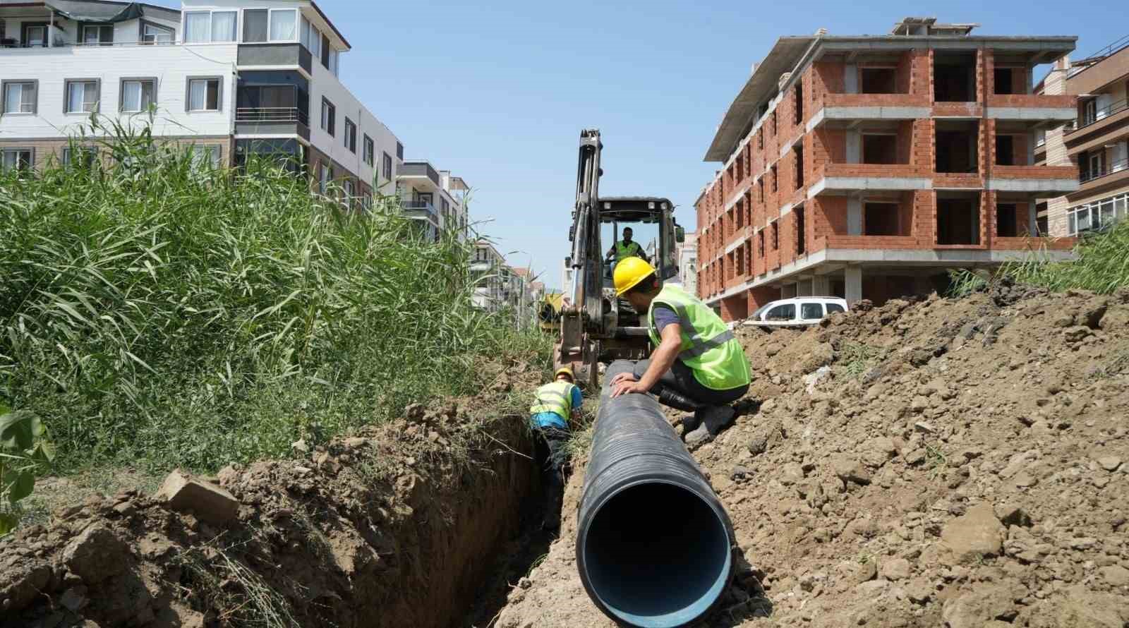 B&uuml;y&uuml;kşehir Belediyesinde Edremit Altınkum&rsquo;un altyapısına b&uuml;y&uuml;k yatırım