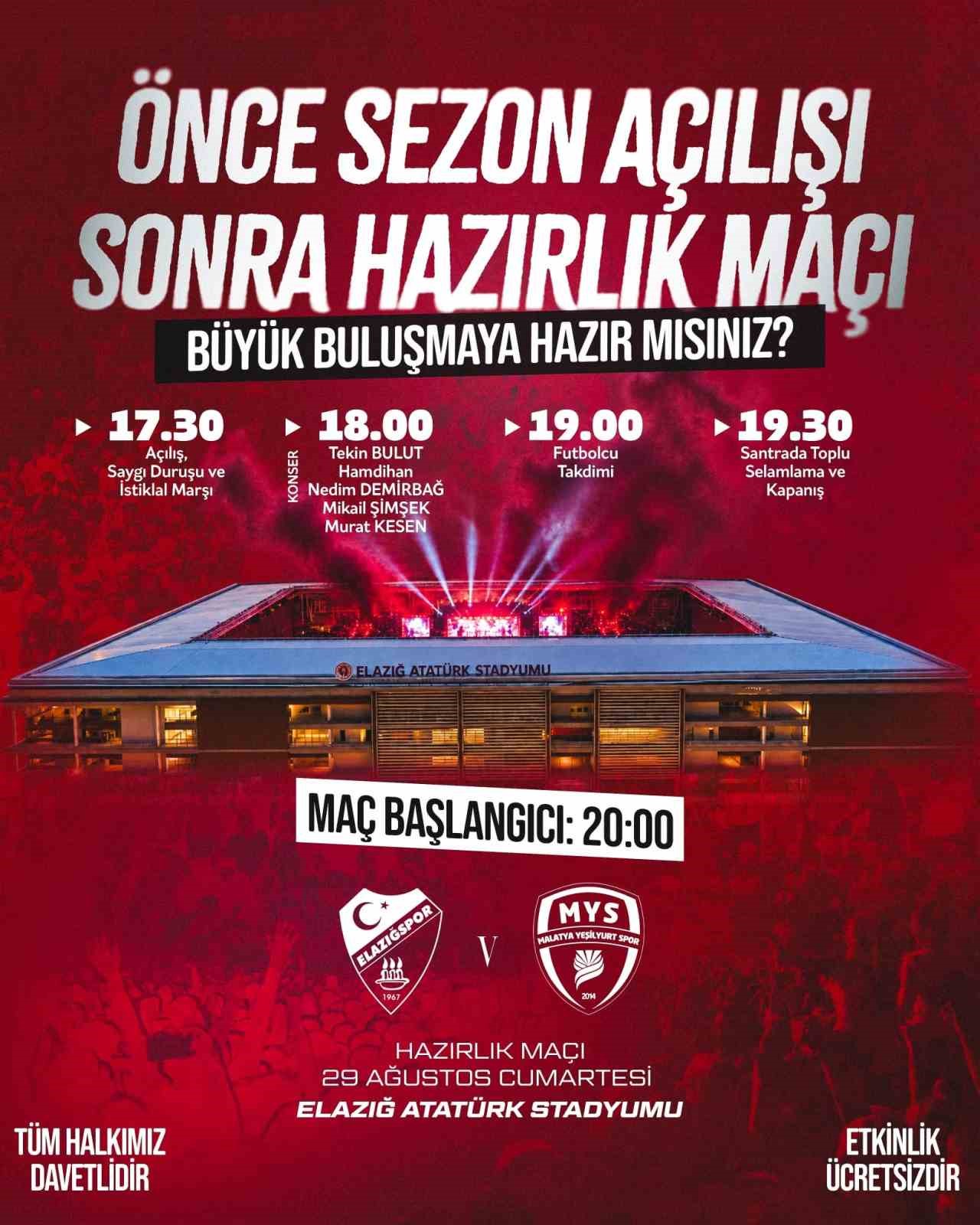 Elazığspor’un konuğu Malatya Yeşilyurtspor