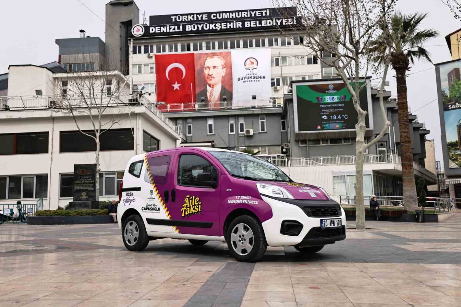 Denizli Büyükşehir’de "Aile Taksi" projesi devam ediyor