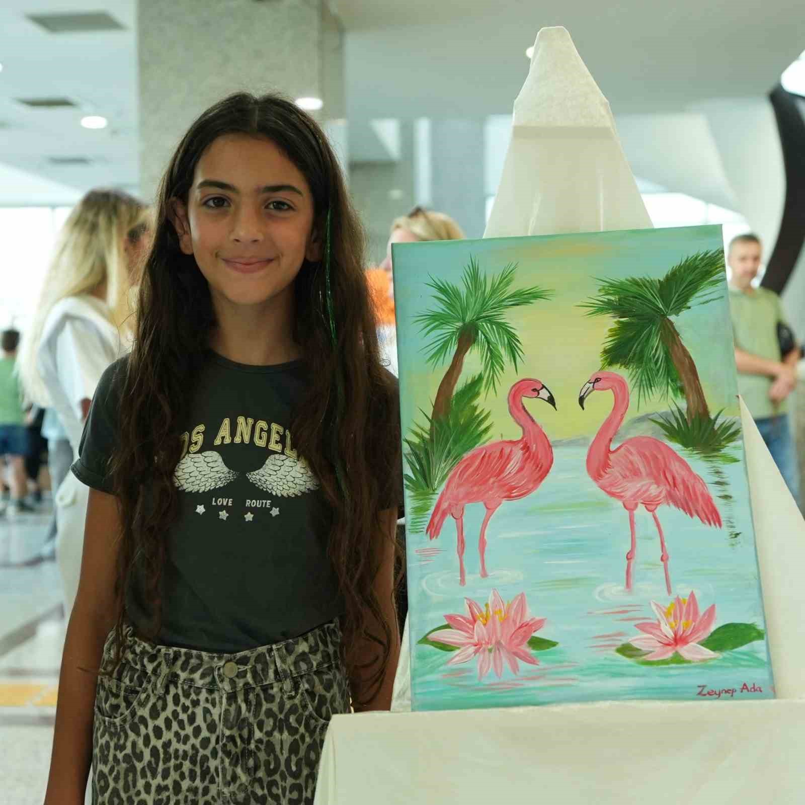 Miniklerin sanat yolculuğu sergiyle ta&ccedil;landı