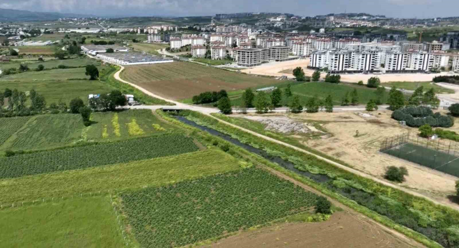 Milyonlarca liralık konutların arasında tarımsal &uuml;retim m&uuml;cadelesi