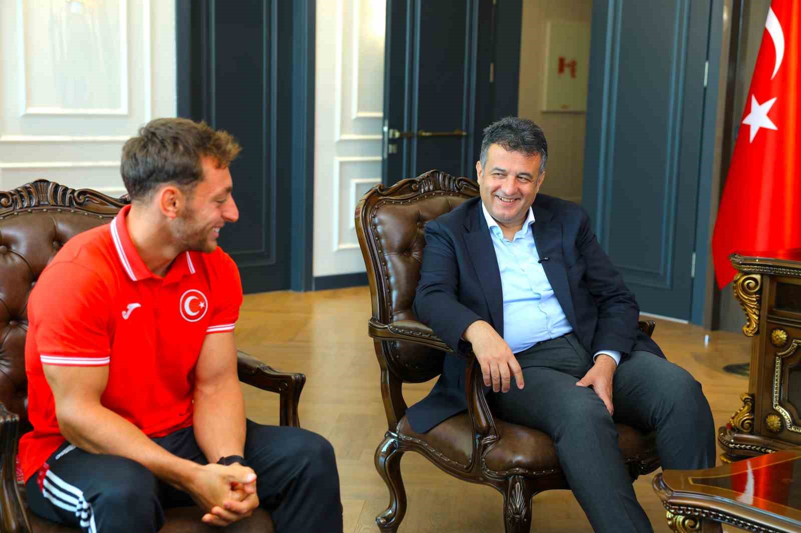 Başkan Doğan&rsquo;dan Avrupa ikincisi milli sporcuya kutlama
