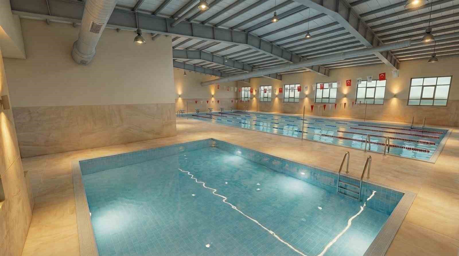Alanyurt yüzme havuzunda yapım çalışmaları sürüyor
