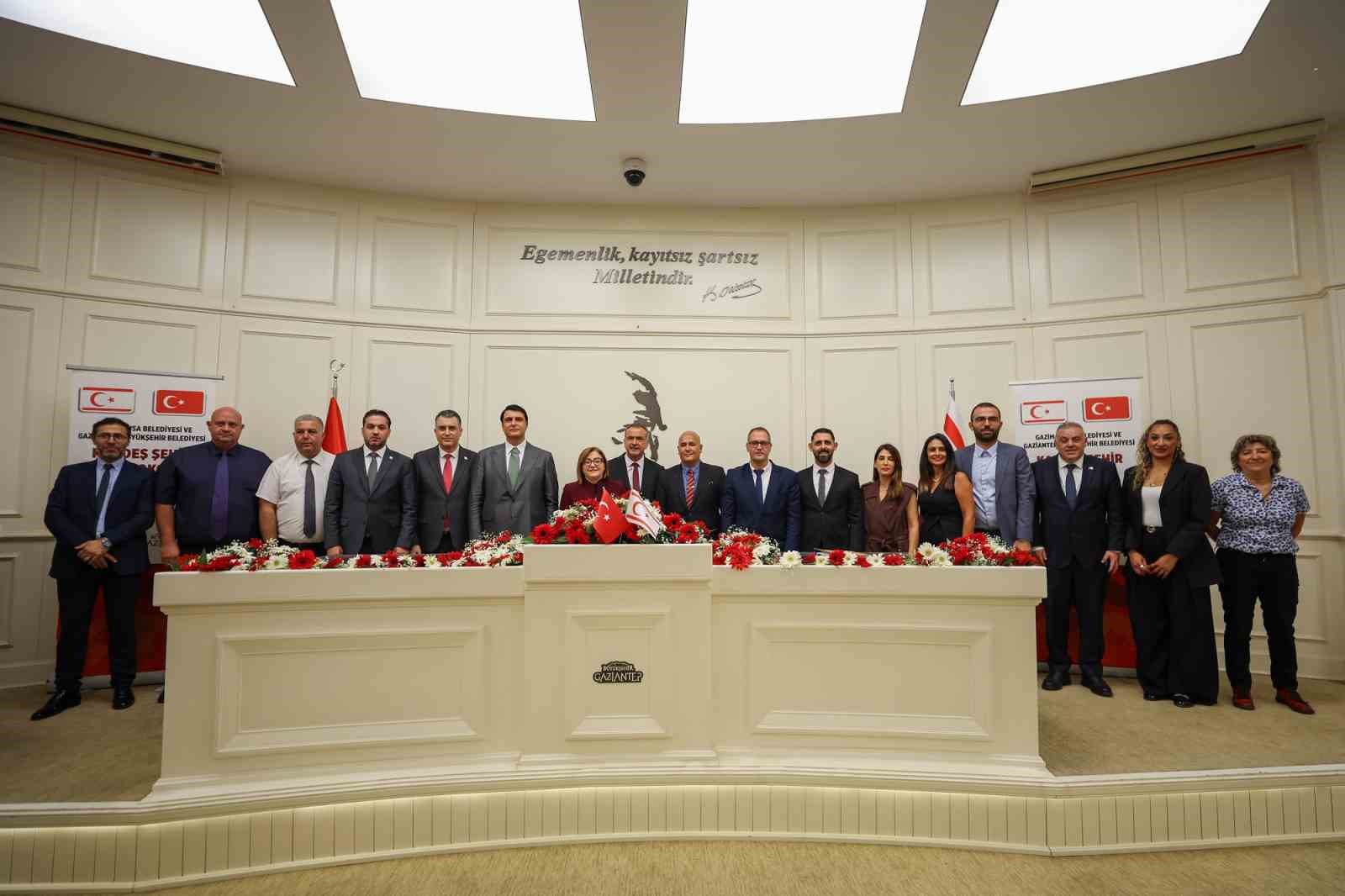 Gaziantep, Gazimağusa ile kardeş şehir protokolü imzaladı