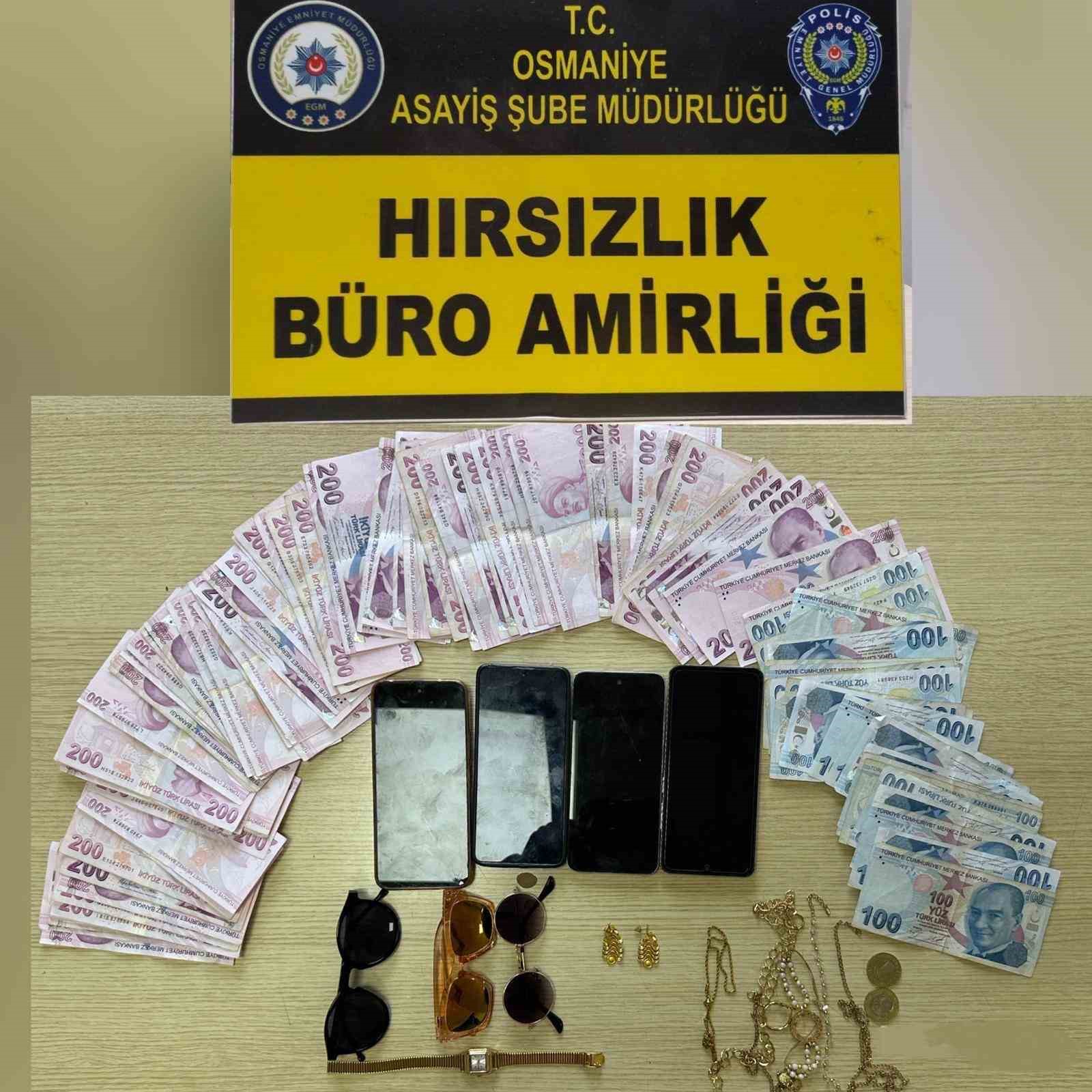 Mersin’de halk plajında hırsızlık yapan 5 şüpheli Osmaniye’de yakalandı