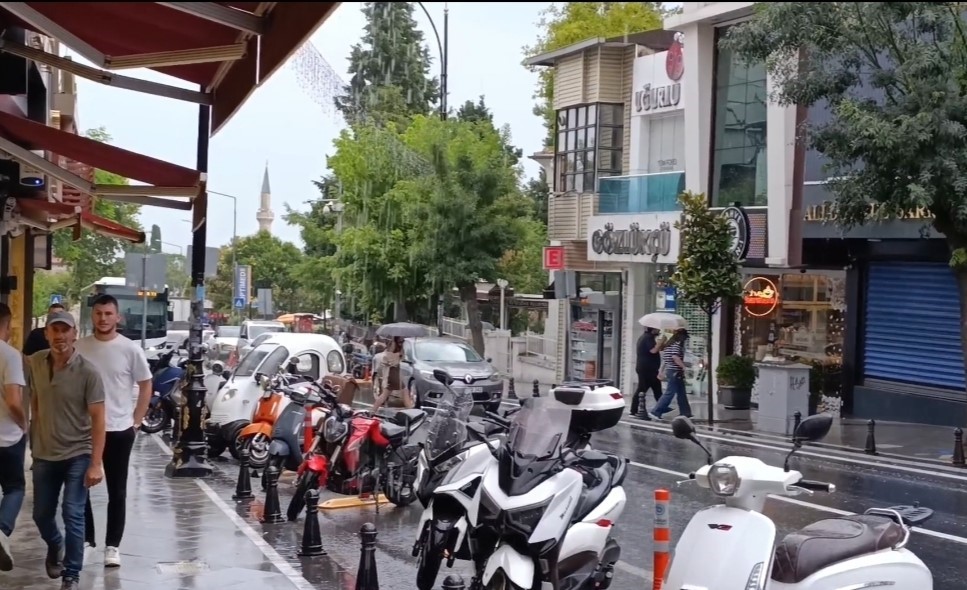Tekirdağ’da yağmur etkili oldu