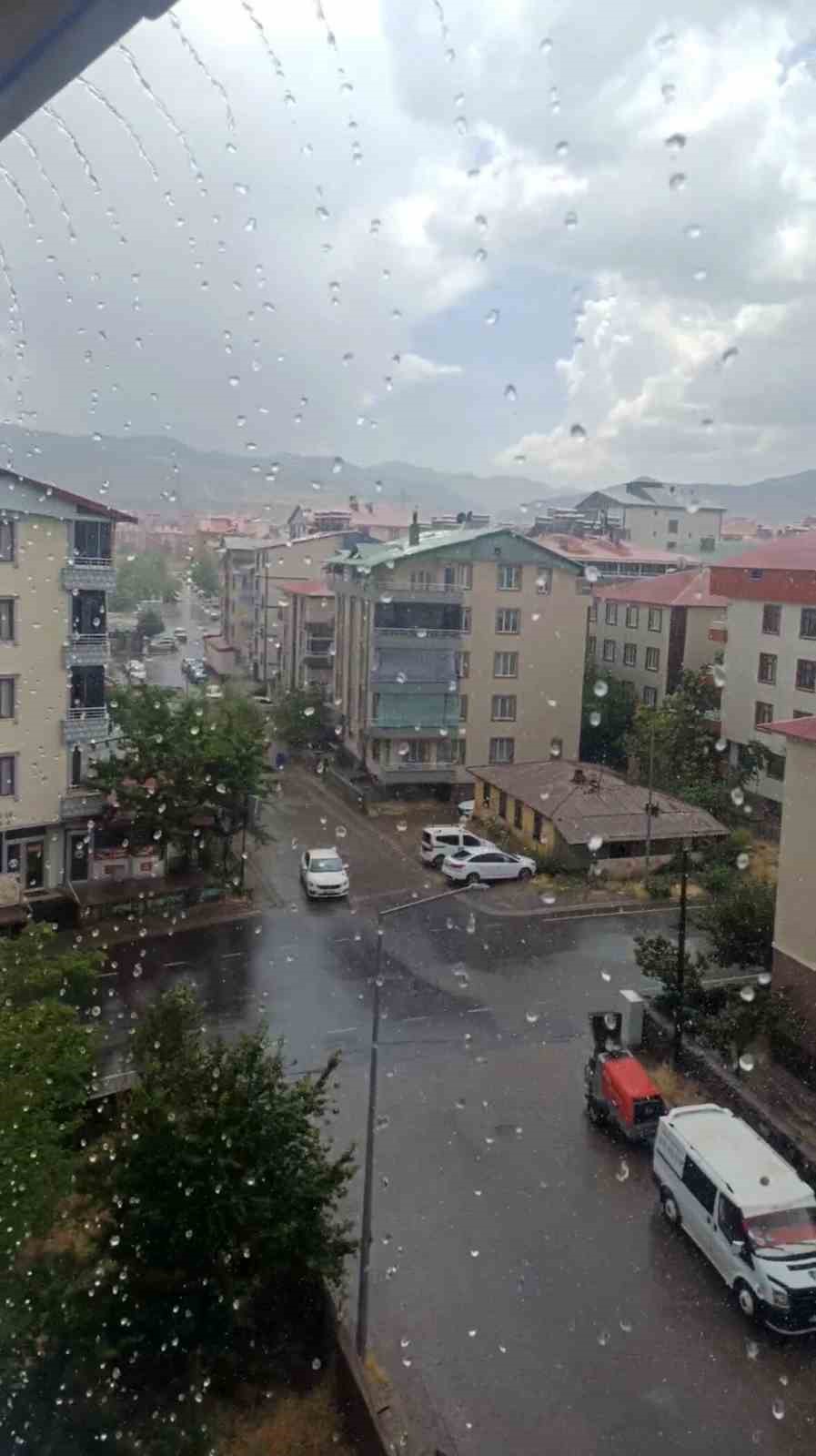 Meteorolojinin uyardığı Bingöl’de sağanak etkili oldu