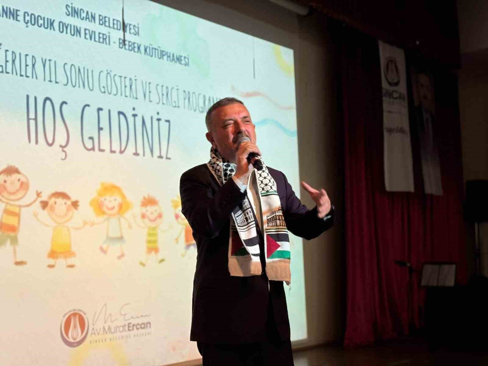 Sincanlı miniklerden yıl sonu gösterisi ve sergisi