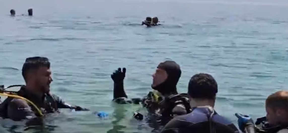 AFAD ekiplerinin sualtı arama kurtarma eğitimleri Saros K&ouml;rfezi&rsquo;nde s&uuml;r&uuml;yor