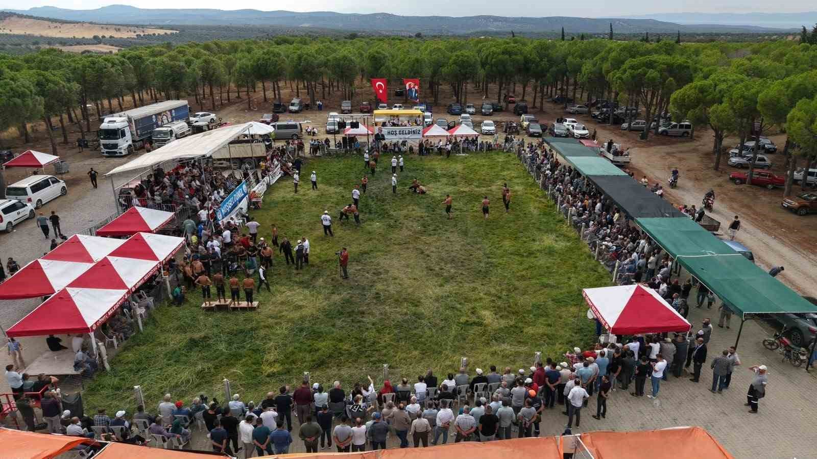 Gömeç’te Güreş heyecanı yaşandı