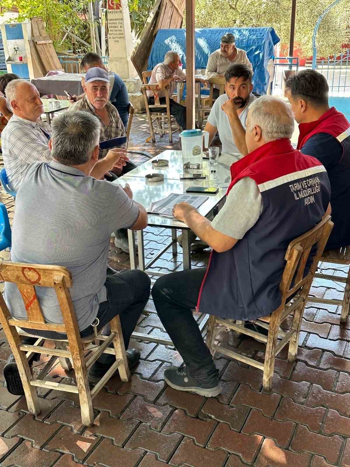 Köşk’te incir üreticilerine ilekleme ve hasat eğitimi