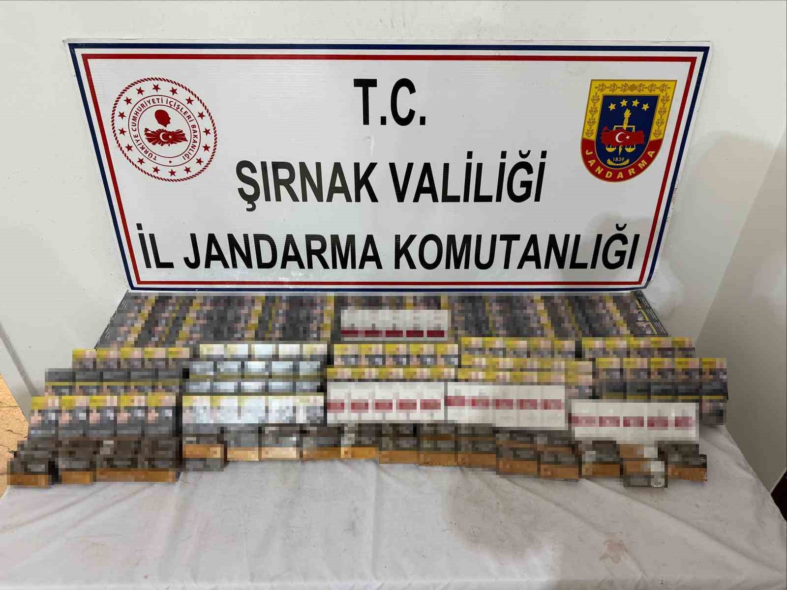 Şırnak&rsquo;ta 9 milyon liralık ka&ccedil;ak &uuml;r&uuml;n ele ge&ccedil;irildi
