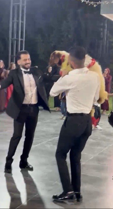 Osmaniye’de takı törenine kuzuyla geldi, damada hediye etti