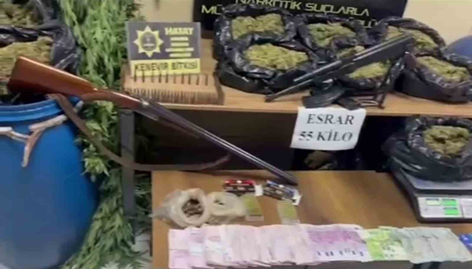 Seraları uyuşturucu üretim tesisine çeviren şahıslara operasyon
