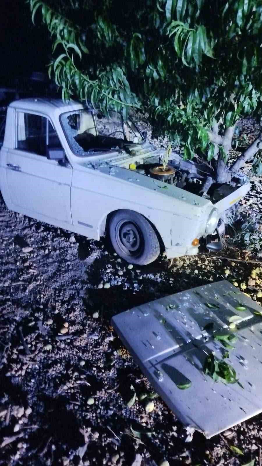 Otomobil ağaca çarptı: 2 yaralı