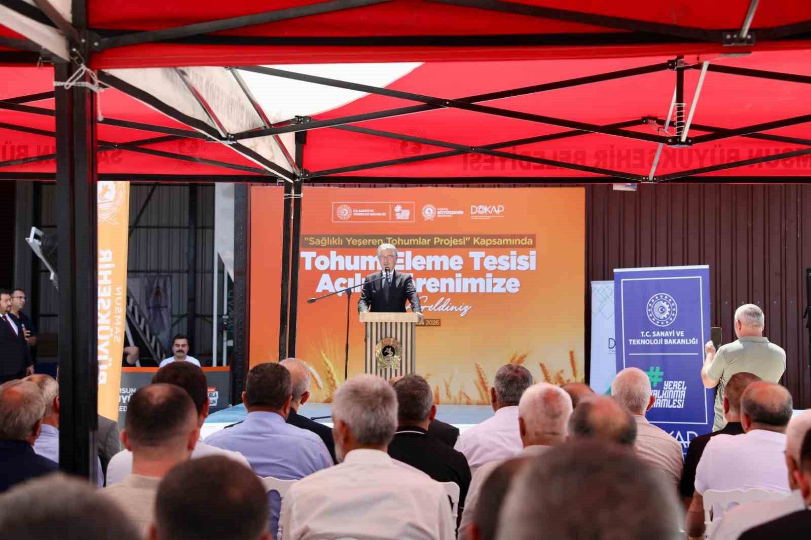 Vezirköprü Tohum Eleme Tesisi hizmete açıldı