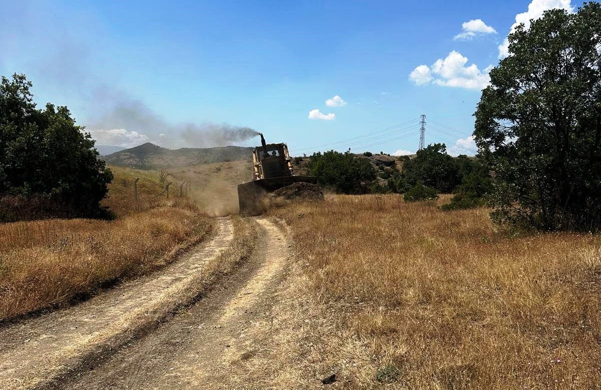 Tavşanlı’da orman yangınlarına karşı güvenlik şeridi oluşturuldu
