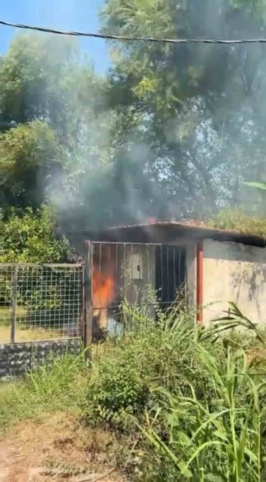 Ortaca’da kulübe yangını