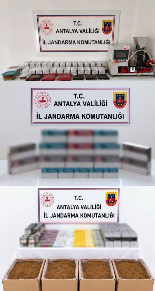 Antalya’da üç ilçede kaçak tütün operasyonu: 400 kilogram tütün ele geçirildi