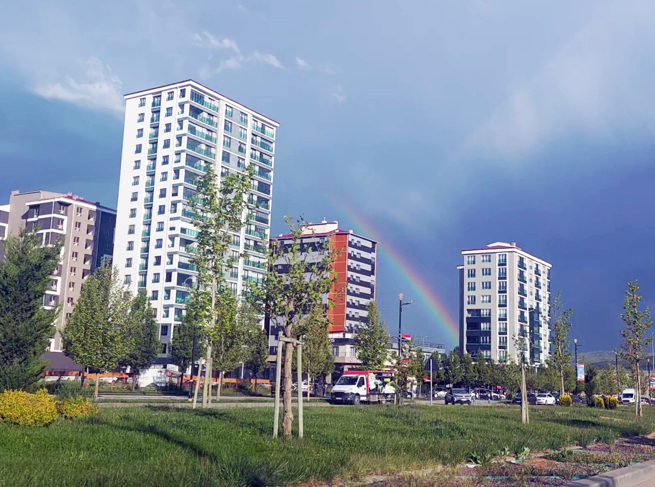Sivas’taki ani hava değişikliği görsel şölen oluşturdu