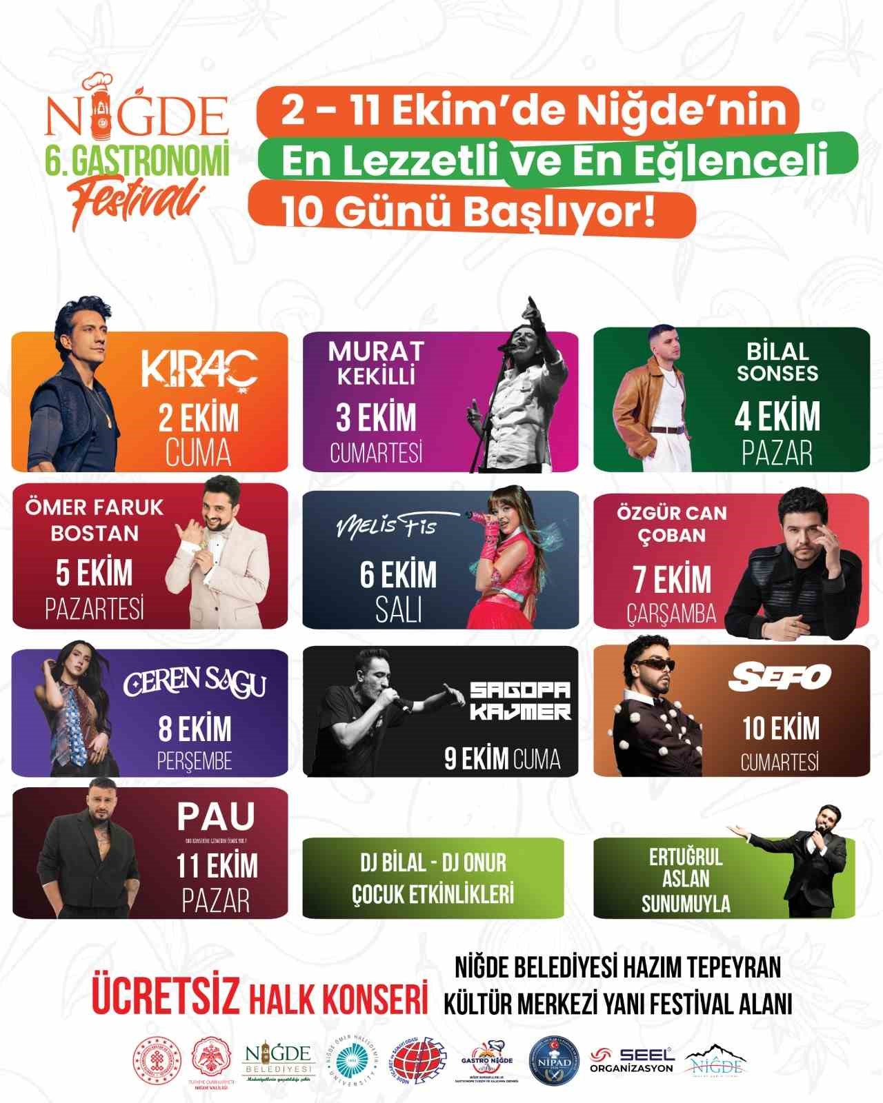 6. Gastronomi Festivali i&ccedil;in geri sayım başladı