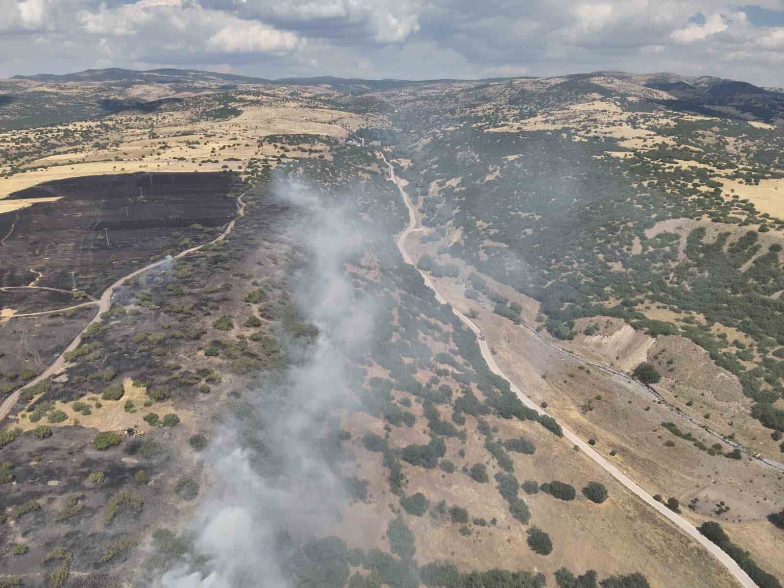 Ankara’da arazi yangını