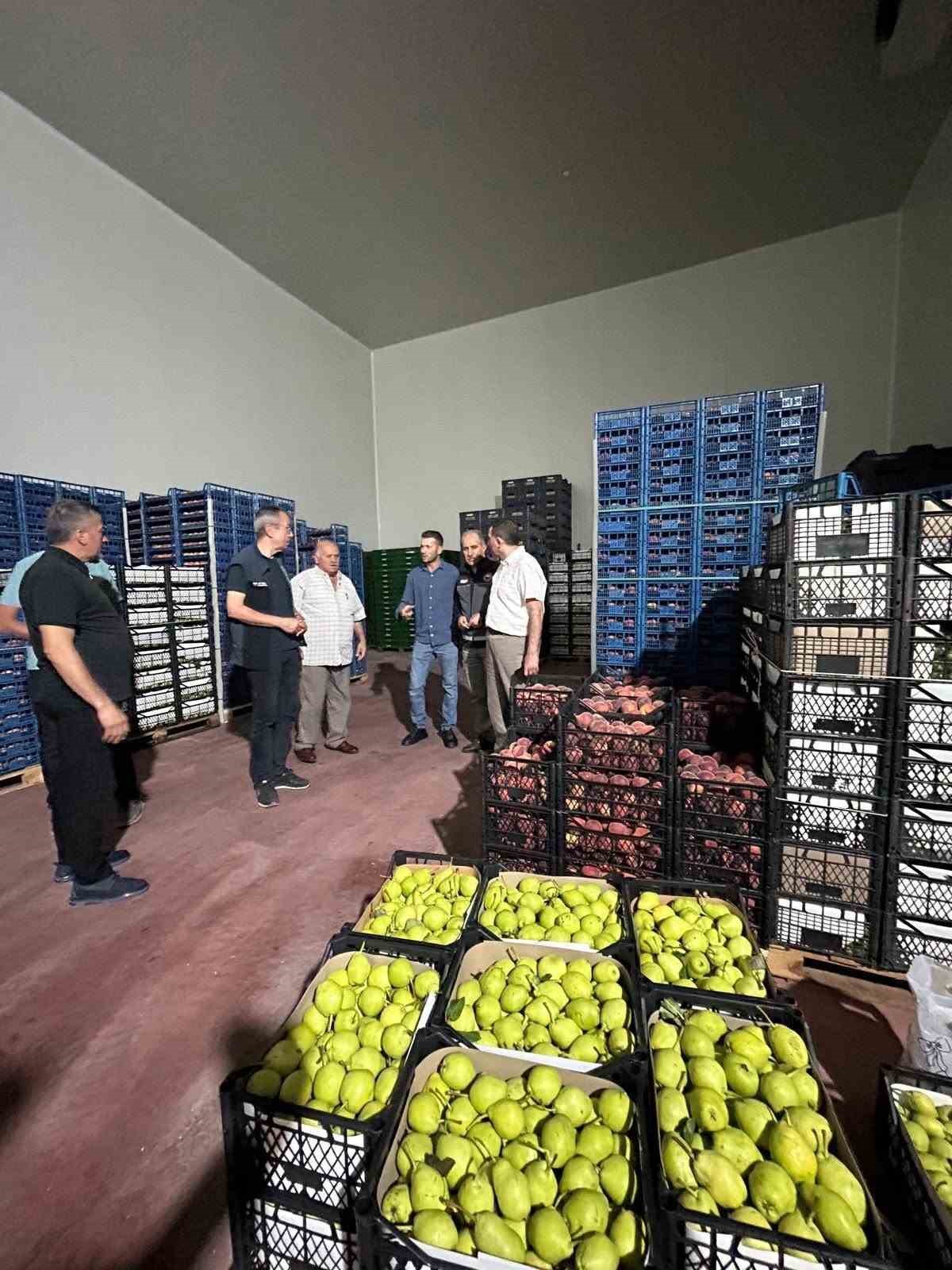 Bilecik’teki soğuk hava deposunda inceleme