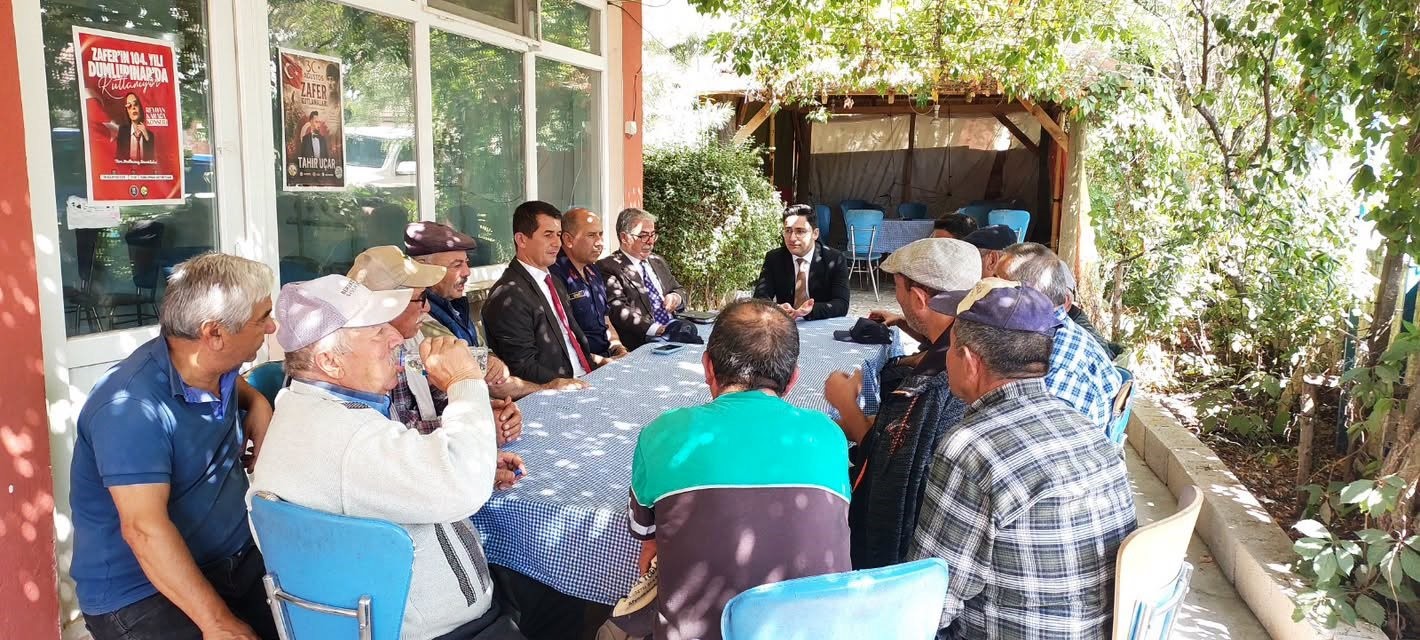 Dumlupınar Kaymakamı Karahan’dan köy ziyaretleri