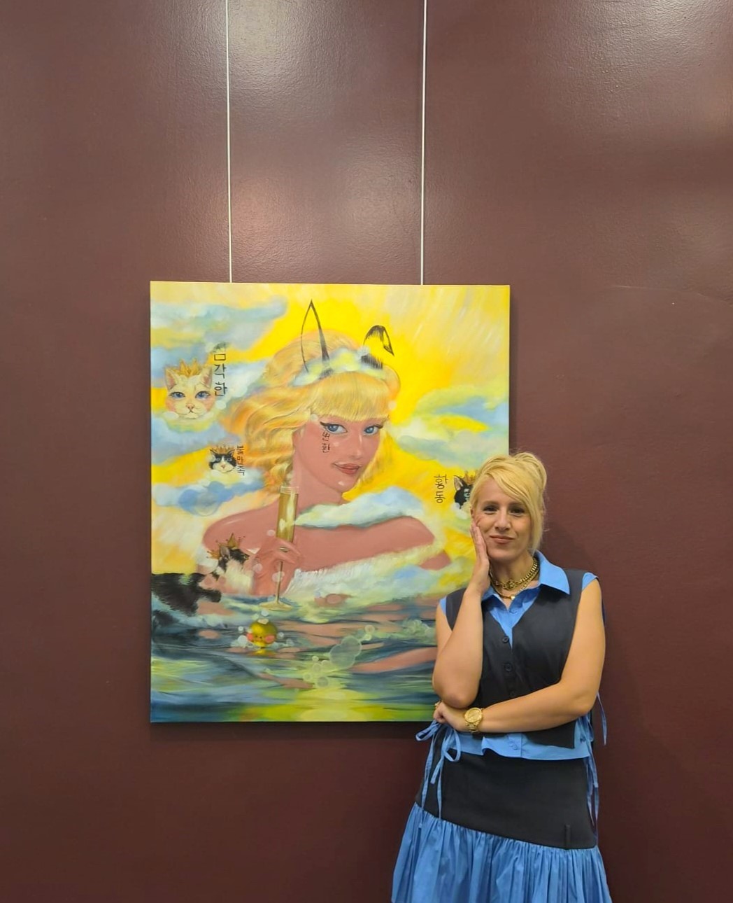 Ressam Şule Dincel, UPSD yaz sergisi ile dönüş yaptı