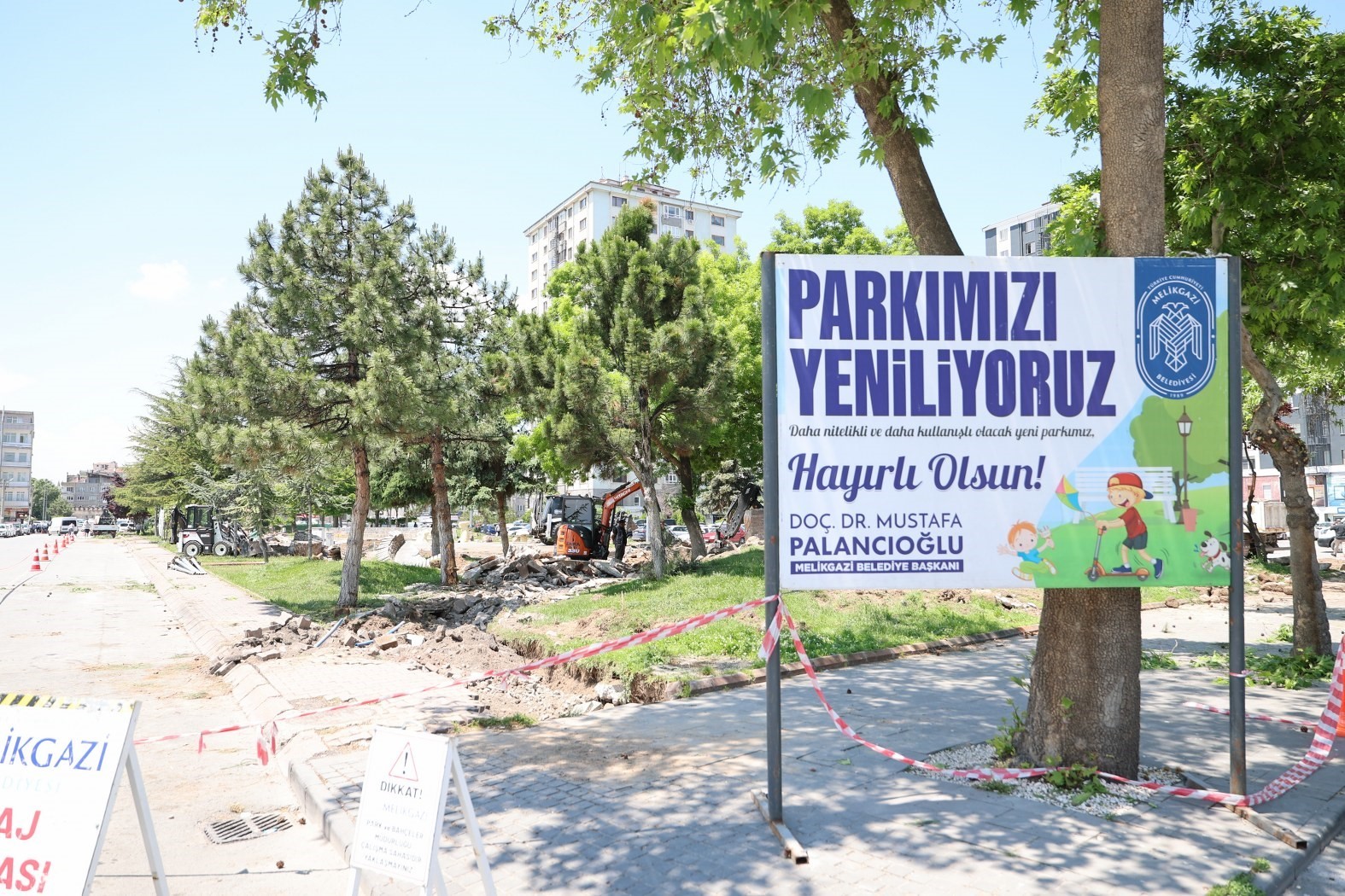 Melikgazi Belediyesi, Fatih Parkı&rsquo;nı yeniliyor