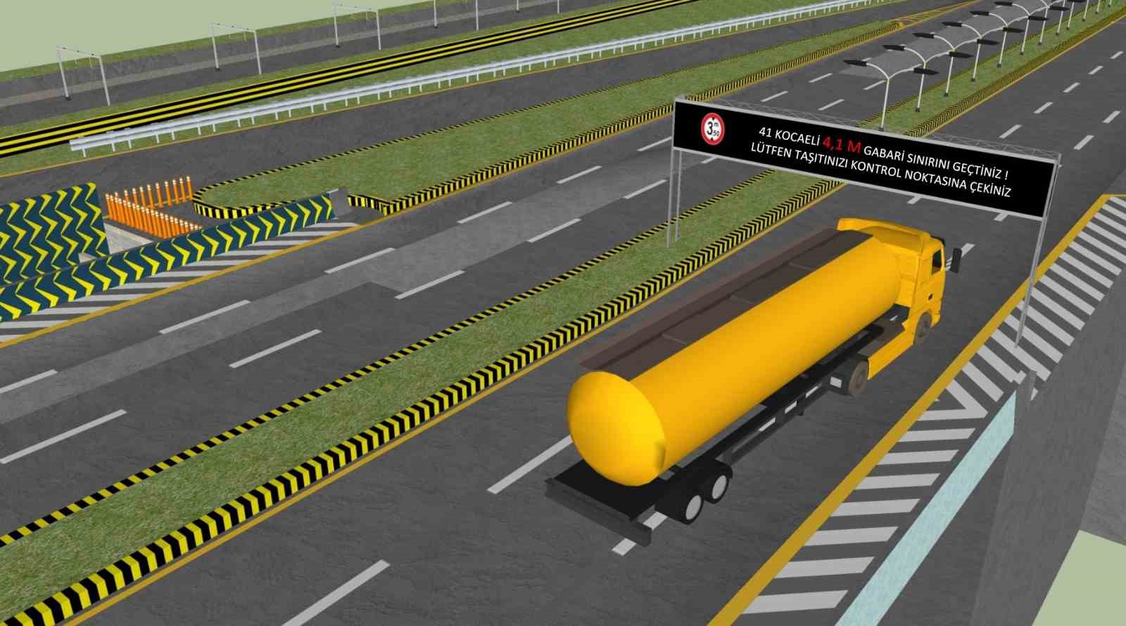 Kocaeli’deki 4 ana arterde kamyon ve tır trafiği 7/24 elektronik olarak izlenecek