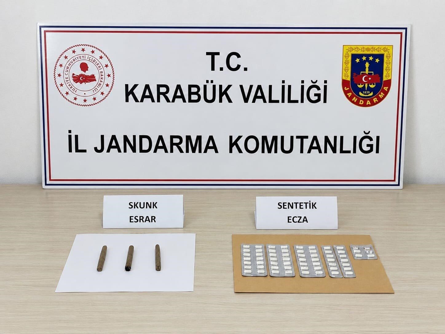 Karabük’te 331 sentetik hap ele geçirildi