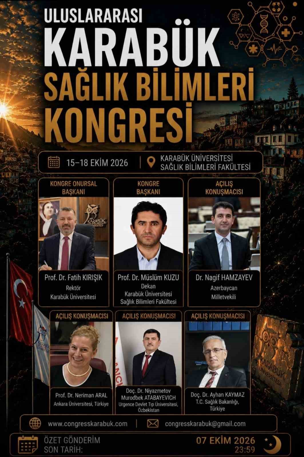 KBÜ, Uluslararası Sağlık Bilimleri Kongresi’ne ev sahipliği yapacak