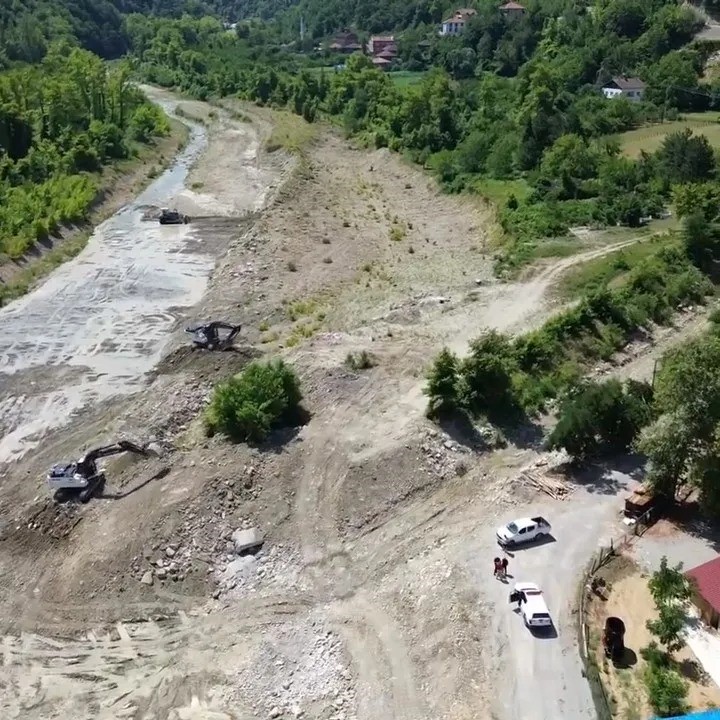 Sinop’ta muhtemel sel ve taşkınlara karşı "dere ıslahı" mesaisi