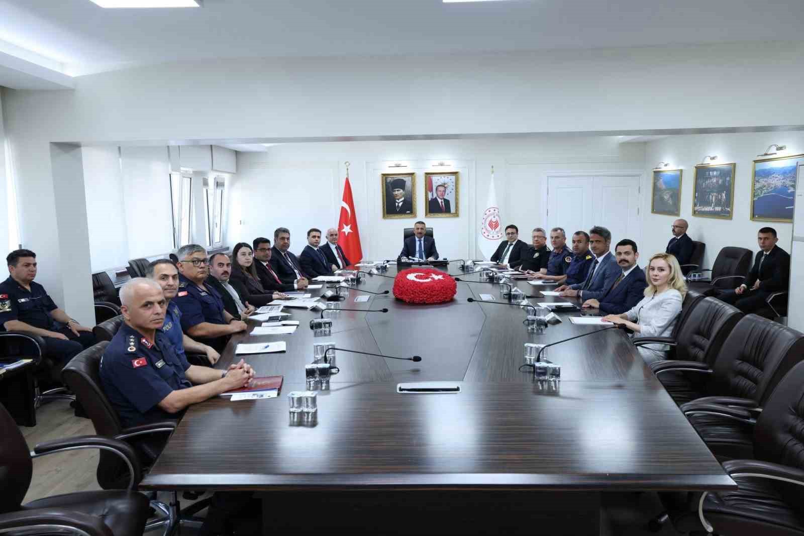 Zonguldak’ta geniş katılımlı Asayiş ve Güvenlik Toplantısı yapıldı