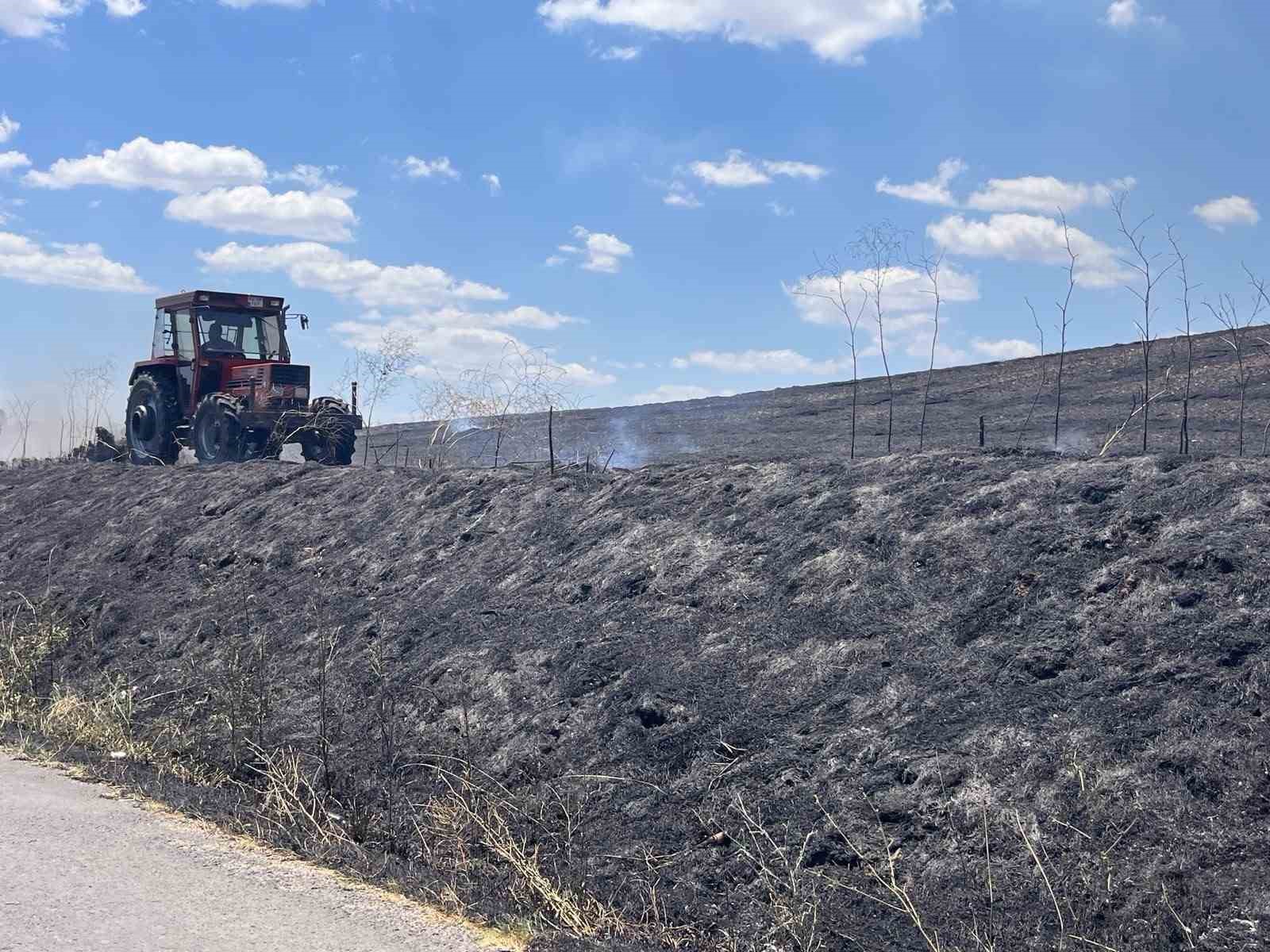 Tekirdağ’da 25 dönüm buğday ekili alan yandı